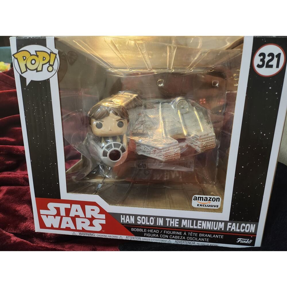 Funko Pop! Deluxe: Star Wars - Millennium Falcon with Han Solo Vinyl Figure